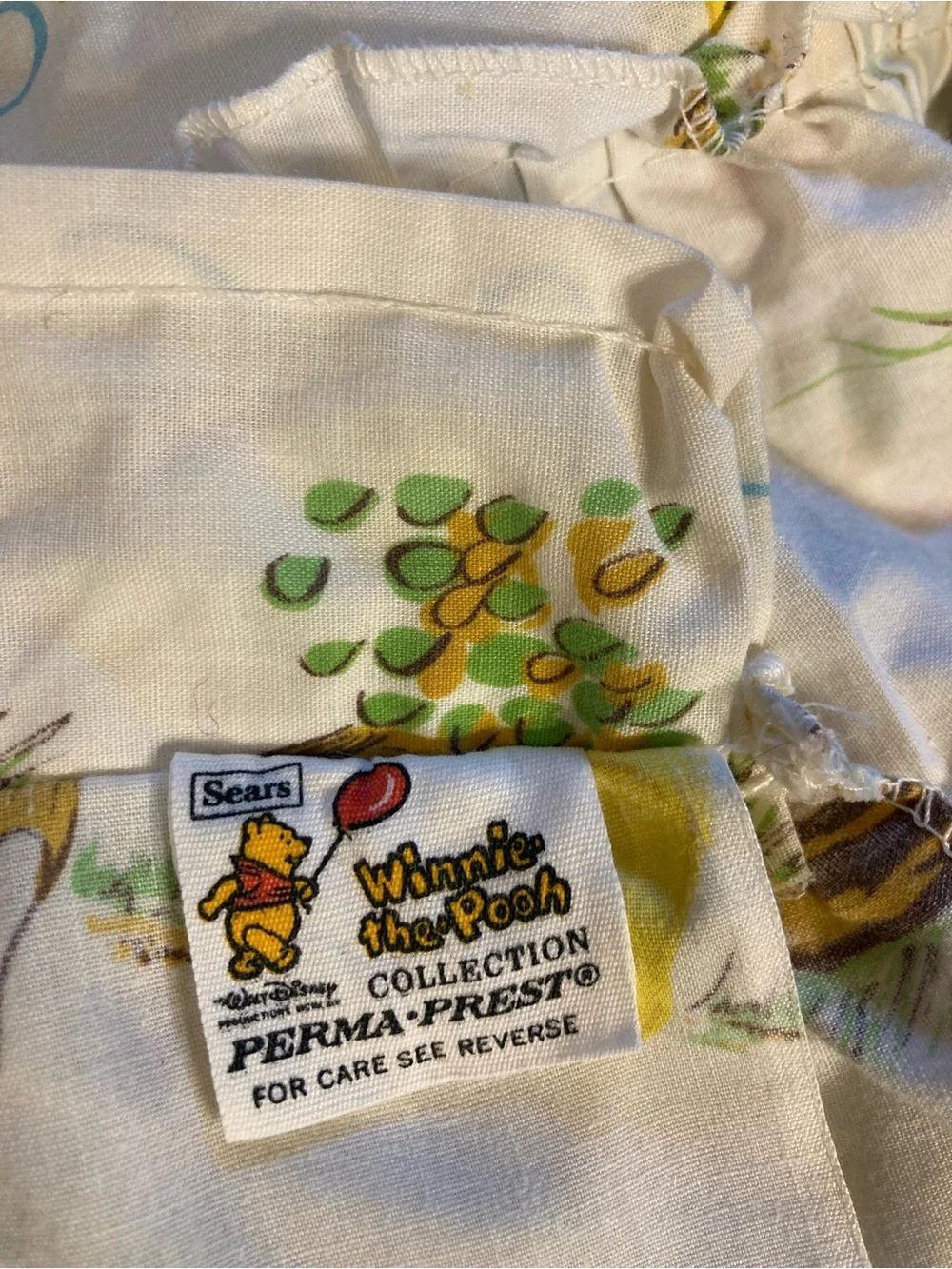 Set of 2.  Disney Winnie the Pooh vintage SEARS CURTAINS